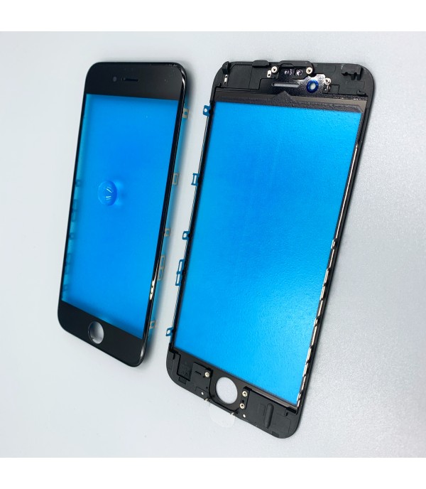 Стекло с рамкой для переклейки iPhone 6S  Black